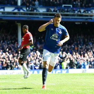 Everton's Mirallas Scores Third: Everton 3- Manchester United (Goodison Park) Everton's Mirallas Scores Third: Everton 3- Manchester United (Goodison Park)