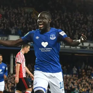 Everton FC Print - Oumar Niasse Celebrates Third Goal