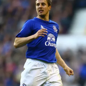 Everton's Phil Jagielka in Action: Everton vs Sunderland, Barclays Premier League at Goodison Park (2011) Everton's Phil Jagielka in Action: Everton vs Sunderland, Barclays Premier League at Goodison Park (2011)
