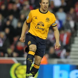 Everton's Phil Jagielka Leads the Charge Against Stoke City at Britannia Stadium (May 2012, Barclays Premier League) Everton's Phil Jagielka Leads the Charge Against Stoke City at Britannia Stadium (May 2012, Barclays Premier League)