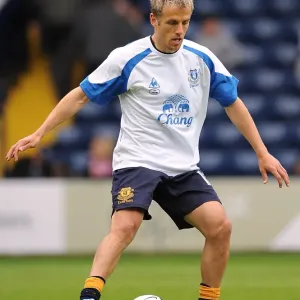 Everton's Phil Neville Celebrates Victory Over West Bromwich Albion in the Barclays Premier League (14 May 2011) Everton's Phil Neville Celebrates Victory Over West Bromwich Albion in the Barclays Premier League (14 May 2011)