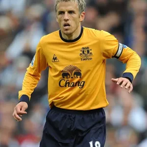 Everton's Phil Neville: Leading Everton in Final BPL Match vs West Bromwich Albion (14 May 2011) Everton's Phil Neville: Leading Everton in Final BPL Match vs West Bromwich Albion (14 May 2011)