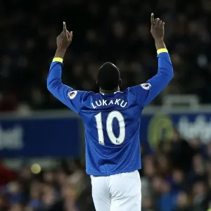 Everton's Romelu Lukaku Print at Goodison Park Everton's Romelu Lukaku Print at Goodison Park
