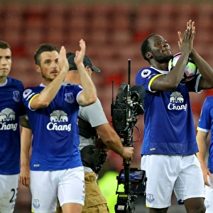 Everton's Romelu Lukaku Celebrates Victory: Sunderland vs. Everton, Premier League