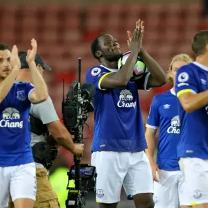 Everton's Romelu Lukaku Celebrates Victory: Sunderland vs. Everton, Premier League