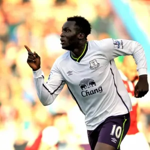 Everton's Romelu Lukaku: Celebrating Glory at Turf Moor After Scoring Against Burnley in the Premier League Everton's Romelu Lukaku: Celebrating Glory at Turf Moor After Scoring Against Burnley in the Premier League