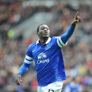 Everton's Romelu Lukaku: Double Delight as He Celebrates Second Goal Against Hull City (11-05-2014) Everton's Romelu Lukaku: Double Delight as He Celebrates Second Goal Against Hull City (11-05-2014)