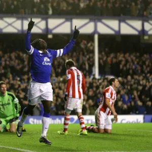 Premier League Poster Print Collection: Everton 4 v Stoke City 0 : Goodison Park : 30-11-2013