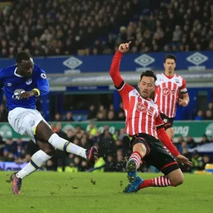 Everton FC Print: Romelu Lukaku Scores Third Goal Against Southampton Everton FC Print: Romelu Lukaku Scores Third Goal Against Southampton