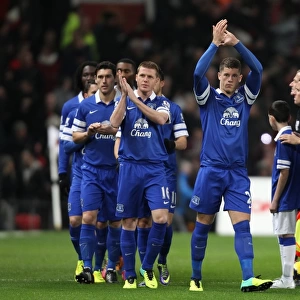 Everton's Ross Barkley Salutes Fans: Manchester United 0-1 Everton (Old Trafford, December 4, 2013)