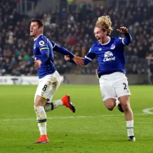 Everton's Ross Barkley Celebrates Second Goal Print