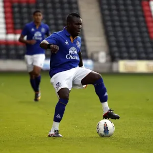 Everton's Royston Drenthe in Action: Everton vs Aston Villa, Barclays Premier Reserve League, Halton Stadium (September 13, 2011)