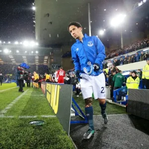 Everton's Steven Pienaar Leads Team Out in UEFA Europa League Clash vs FK Krasnodar at Goodison Park Everton's Steven Pienaar Leads Team Out in UEFA Europa League Clash vs FK Krasnodar at Goodison Park