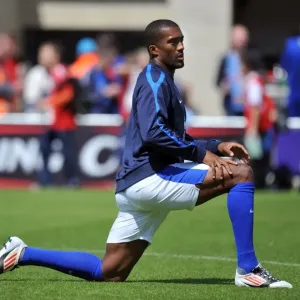 Everton FC Print: Sylvain Distin in Action