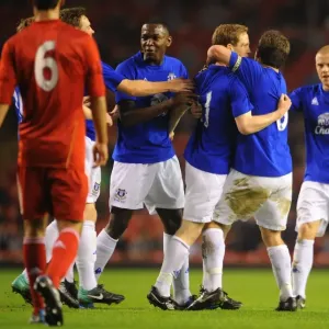 Everton's Thrilling First Goal: Forshaw Strikes Back at Anfield (Barclays Premier Reserve League)