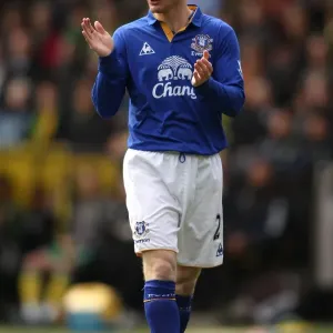 Everton's Tony Hibbert in Action: Ever vs Norwich City (07.04.2012, Carrow Road) Everton's Tony Hibbert in Action: Ever vs Norwich City (07.04.2012, Carrow Road)