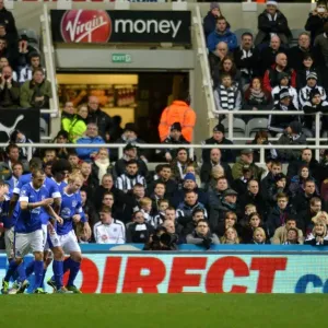 Everton's Triumph: Leighton Baines Scores the Winning Goal Against Newcastle United (Everton 2 - Newcastle United 1, Barclays Premier League) Everton's Triumph: Leighton Baines Scores the Winning Goal Against Newcastle United (Everton 2 - Newcastle United 1, Barclays Premier League)