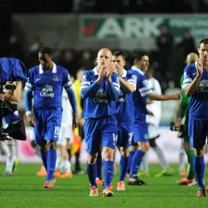 Everton's Triumph: Fans Appreciation at Liberty Stadium (Swansea City 1-2 Everton, Barclays Premier League, December 2013) Everton's Triumph: Fans Appreciation at Liberty Stadium (Swansea City 1-2 Everton, Barclays Premier League, December 2013)