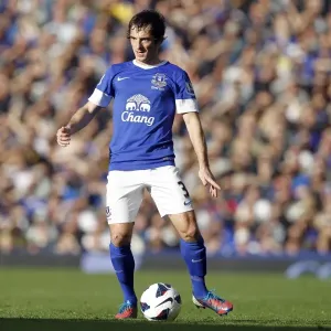Everton's Triumph: Leighton Baines in Action against Southampton (3-1), Barclays Premier League, Goodison Park, September 29, 2012 Everton's Triumph: Leighton Baines in Action against Southampton (3-1), Barclays Premier League, Goodison Park, September 29, 2012