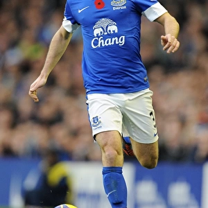 Everton's Triumph: Leighton Baines in Action vs. Sunderland (10-11-2012, Goodison Park)