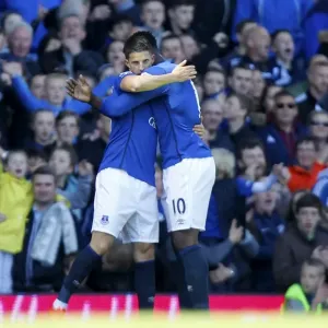 Everton's Triumph: Mirallas Scores the Decisive Goal in Epic Everton vs. Manchester United Battle at Goodison Park Everton's Triumph: Mirallas Scores the Decisive Goal in Epic Everton vs. Manchester United Battle at Goodison Park