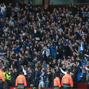 Everton's Triumph at Villa Park: Fans Euphoria Over First Goal (Aston Villa 0-2 Everton, Barclays Premier League, October 2013)