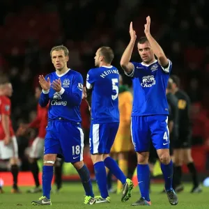 Everton's Unforgettable Draw at Old Trafford: Gibson, Heitinga, Neville and the Ecstatic Fans (Manchester United 2-2 Everton, 2013)