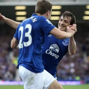 Everton's Unforgettable Moment: Coleman and Baines Thrilling Goal Celebration (BPL) Everton's Unforgettable Moment: Coleman and Baines Thrilling Goal Celebration (BPL)