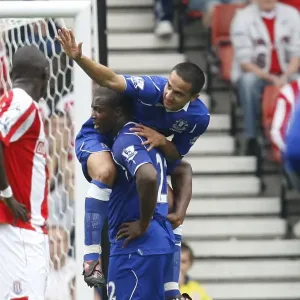Everton's Unforgettable Start: Yakubu and Cahill's Goal Celebration, 2008 - Everton's First Goal vs. Stoke City Everton's Unforgettable Start: Yakubu and Cahill's Goal Celebration, 2008 - Everton's First Goal vs. Stoke City