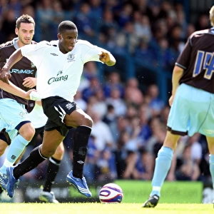 Everton's Victor Anichebe in Action: Pre-Season Thriller at Bury's Gigg Lane (July 2007)