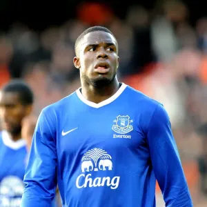 Everton's Victor Anichebe in Action at Tannadice Park: Pre-Season Friendly Against Dundee United