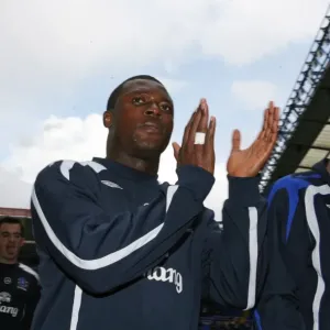 Everton's Yakubu Celebrates with Fans after Securing Victory over Birmingham (07/08) Everton's Yakubu Celebrates with Fans after Securing Victory over Birmingham (07/08)