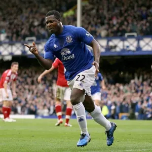 Everton's Yakubu Scores the Opener: Everton FC vs Stoke City (30 October 2010, Goodison Park)