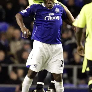 Everton's Yakubu vs. Chelsea's John Terry: Intense Clash in Premier League Match at Goodison Park (17/04/08) Everton's Yakubu vs. Chelsea's John Terry: Intense Clash in Premier League Match at Goodison Park (17/04/08)