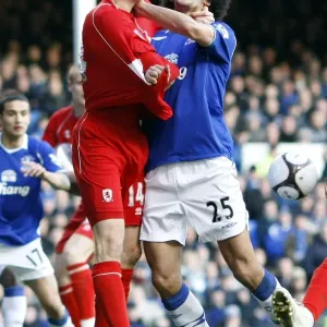 FA Cup Quarterfinal Showdown: Marouane Fellaini vs Robert Huth Clash at Goodison Park (March 8, 2009) FA Cup Quarterfinal Showdown: Marouane Fellaini vs Robert Huth Clash at Goodison Park (March 8, 2009)