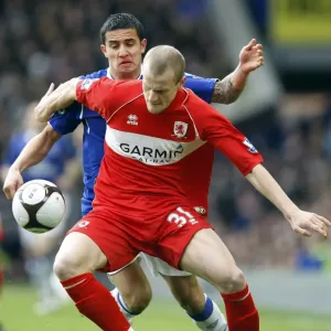 FA Cup Quarterfinal Showdown: Tim Cahill vs David Wheater Clash at Goodison Park (March 8, 2009) FA Cup Quarterfinal Showdown: Tim Cahill vs David Wheater Clash at Goodison Park (March 8, 2009)