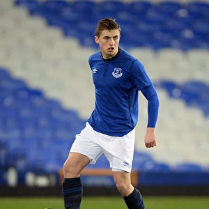 FA Youth Cup: Everton vs Southampton Fourth Round Clash at Goodison Park - Jonjoe Kenny in Action