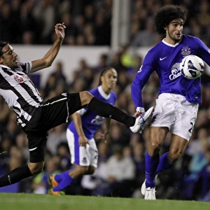 Fellaini Overcomes Gutierrez: Everton vs. Newcastle United, Barclays Premier League, September 17, 2012