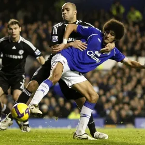 Fellaini vs Alex: Intense Rivalry in Everton vs Chelsea Barclays Premier League Clash, December 2008 Fellaini vs Alex: Intense Rivalry in Everton vs Chelsea Barclays Premier League Clash, December 2008