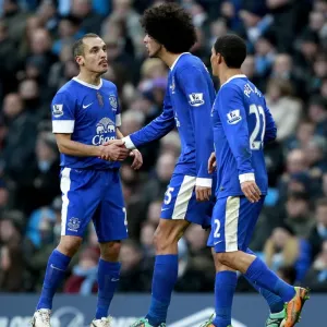 Fellaini's Stunner: Dramatic Equalizer for Everton Against Manchester City (1-1)