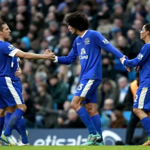 Fellaini's Stunner: Everton's Equalizer in Dramatic 1-1 Draw at Manchester City (Dec 1, 2012)
