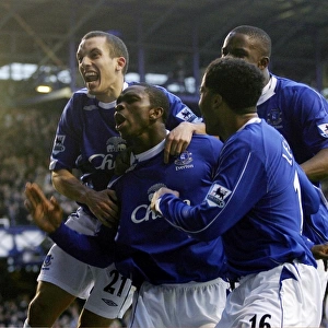 Football - Everton v Chelsea FA Barclays Premiership - Goodison Park - 17 / 12 / 06 Joseph Yobo celebrat