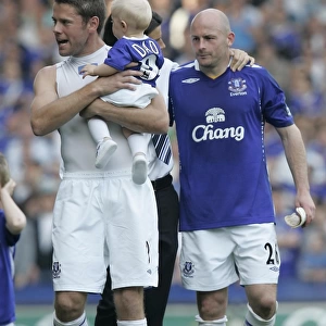 Football - Everton v Portsmouth FA Barclays Premiership - Goodison Park - 5 / 5 / 07 Everton players on