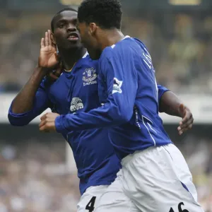 Football - Everton v Portsmouth FA Barclays Premiership - Goodison Park - 5 / 5 / 07 Evertons Joseph Yo Football - Everton v Portsmouth FA Barclays Premiership - Goodison Park - 5 / 5 / 07 Evertons Joseph Yo