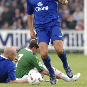 Football - Northern Ireland XI v Everton - Pre Season Friendly - Coleraine Showgrounds - 14 / 7 / 07 Evertons Nuno Valente in action Mandatory Credit: Action Images /