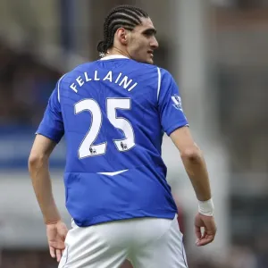 Marouane Fellaini in Everton Football Print Marouane Fellaini in Everton Football Print