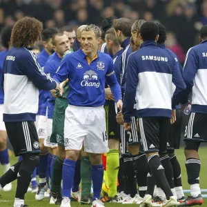 Friendly Rivalry: Everton vs. Chelsea - Pre-Match Handshake at Goodison Park (11 February 2012) Friendly Rivalry: Everton vs. Chelsea - Pre-Match Handshake at Goodison Park (11 February 2012)