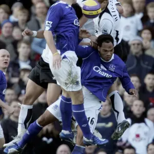 Fulham v Everton - 4 / 11 / 06 Evertons Joleon Lescott and Leon Osman Fulham v Everton - 4 / 11 / 06 Evertons Joleon Lescott and Leon Osman