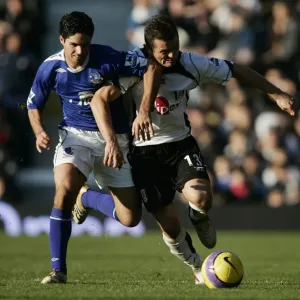 Fulham v Everton - 4 / 11 / 06 Fulhams Tomasz Radzinski and Evertons Mikel Arteta Fulham v Everton - 4 / 11 / 06 Fulhams Tomasz Radzinski and Evertons Mikel Arteta
