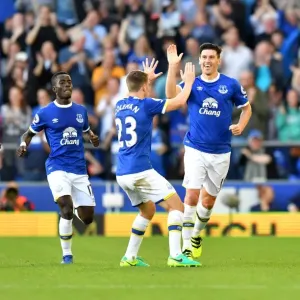 Gareth Barry Scores the Opener: Everton's Victory Against Middlesbrough at Goodison Park, Premier League Gareth Barry Scores the Opener: Everton's Victory Against Middlesbrough at Goodison Park, Premier League